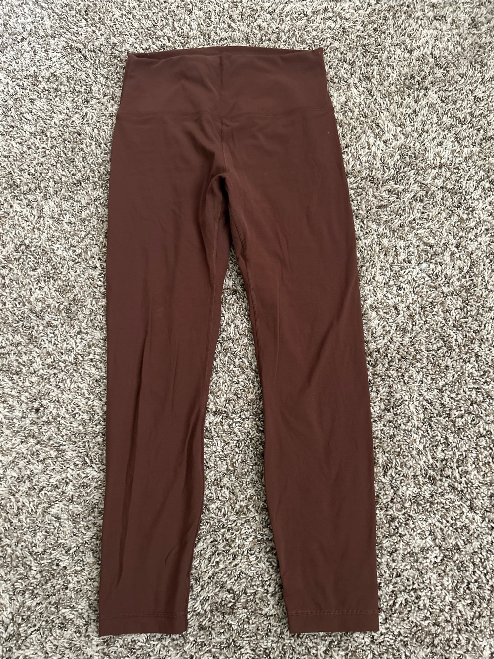 High-Waist Brown Leggings